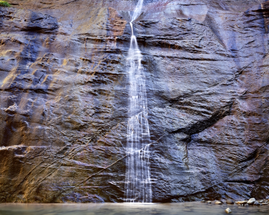 James Baker, Waterfall, Zion Narrows | Afteimage Gallery