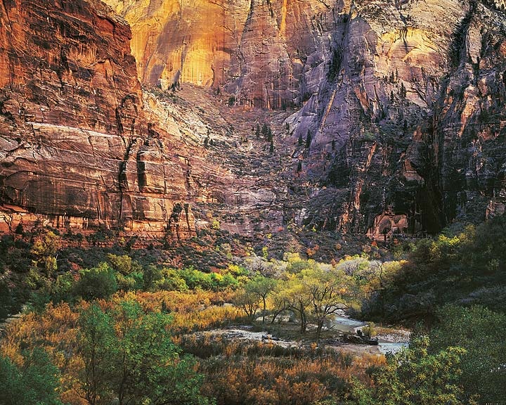 Christopher Burkett, Twilight, Virgin River and Zion Canyon