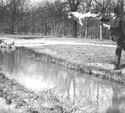 Jacques Henri Lartigue, M. Follette (Plitt) and Tupy, Paris