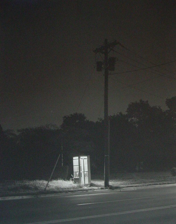George Tice, Telephone Booth, 3 A.M.